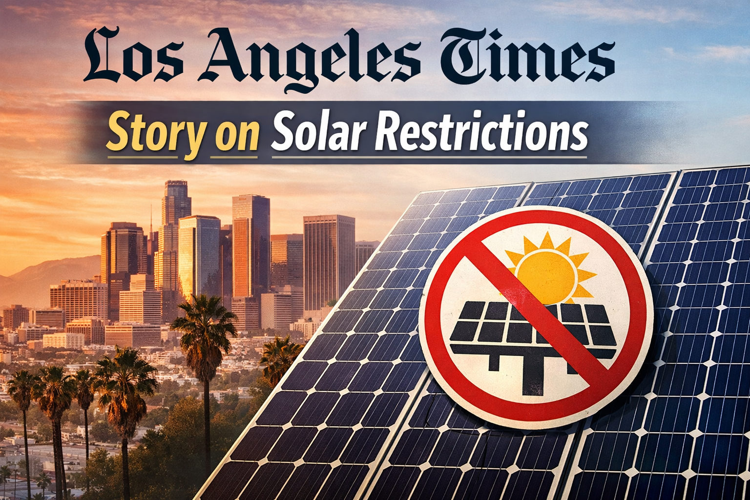 Los Angeles Times story on solar restrictions