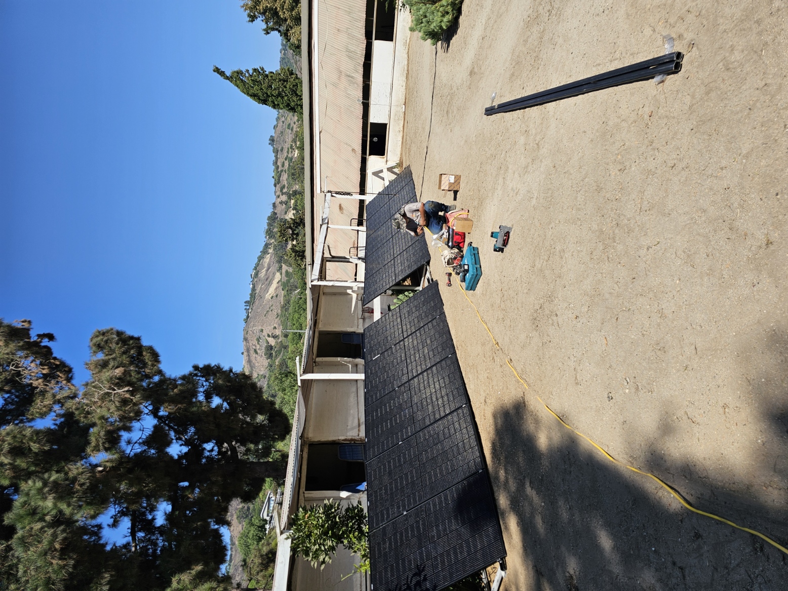 Damage in the Palos Verdes landslide area