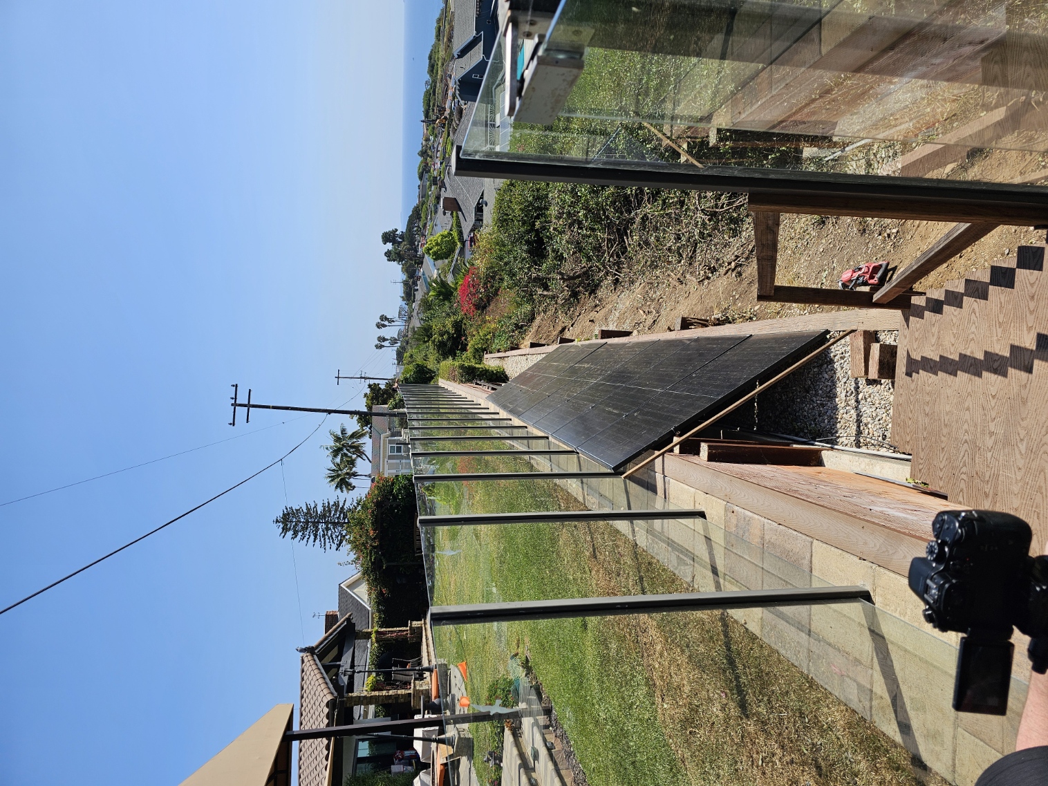 Damage in the Palos Verdes landslide zone